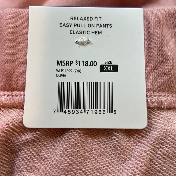 NEW Wildfox Pink Tie Dye Jogger Pants Size XXL - Picture 8 of 10